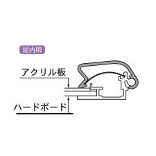 サインディスプレイ　ポスターパネル　ZS-PG-32R-55(B1)