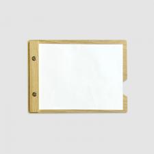 No.1020 A5サイズの手掛け付き木製ボードメニュー